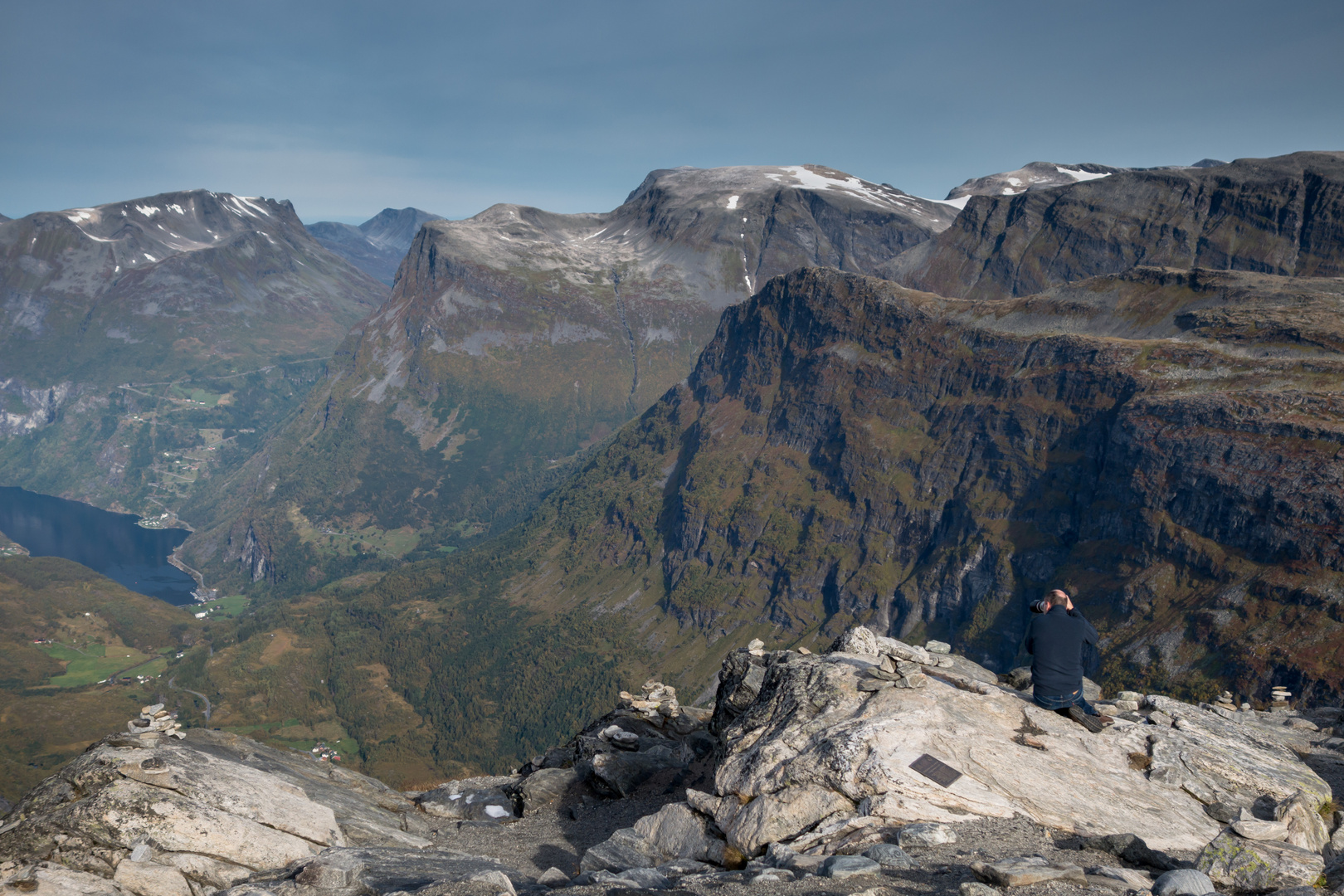 Blick auf Geiranger