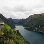 Blick auf Geiranger.......