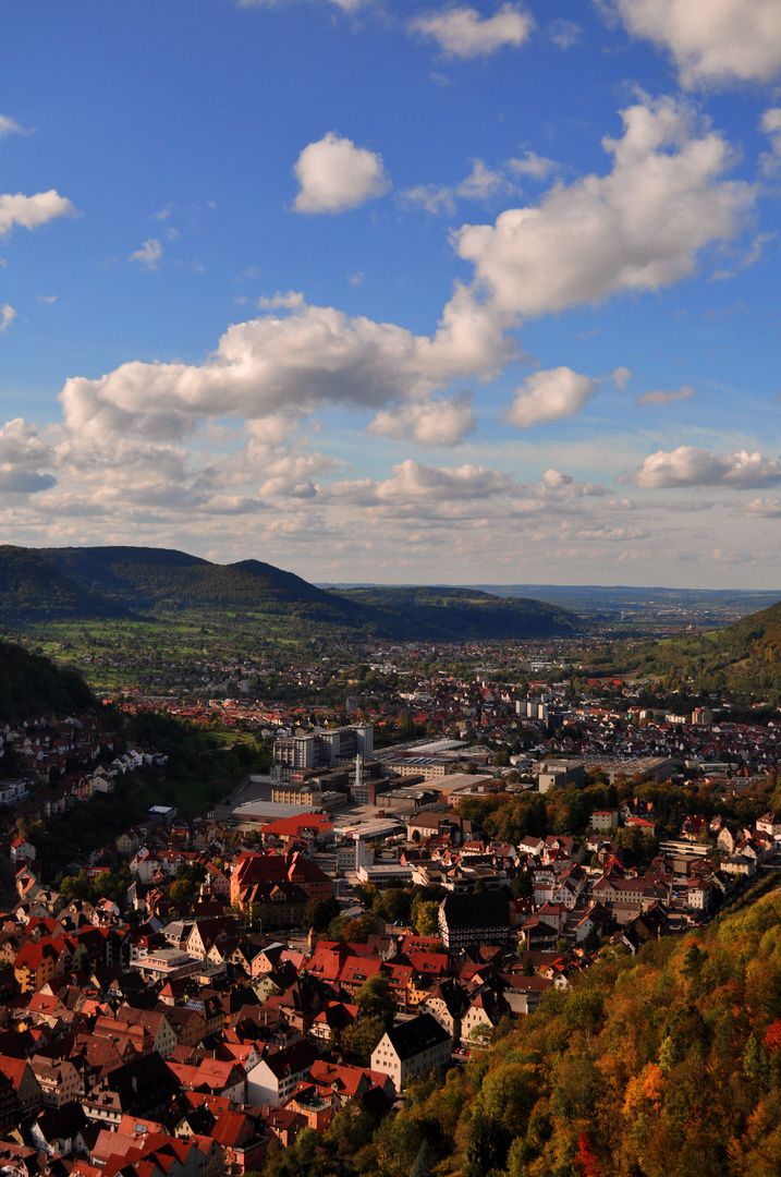 Blick auf Geislingen an der Steige