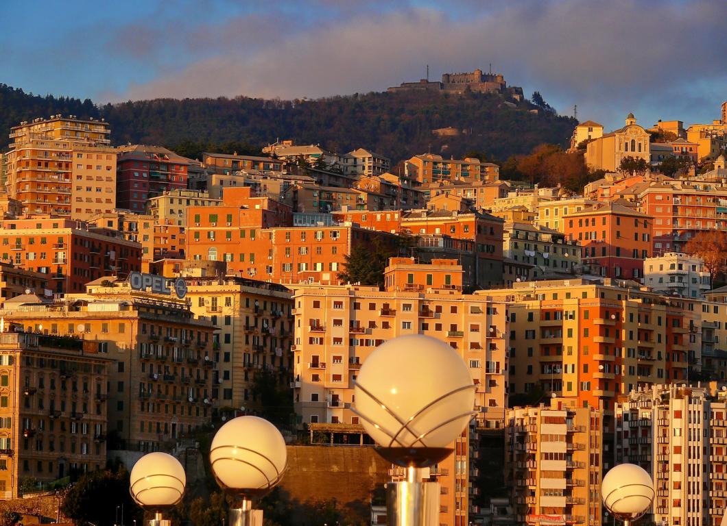 Blick auf Genua