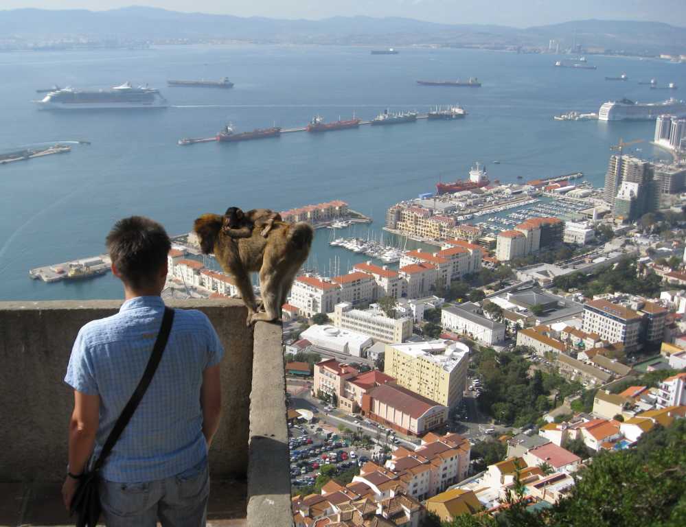 Blick auf Gibraltar...