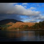 Blick auf Glenfinnan von Loch Shiel