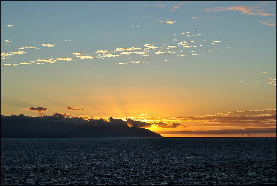 Blick auf Gomera .