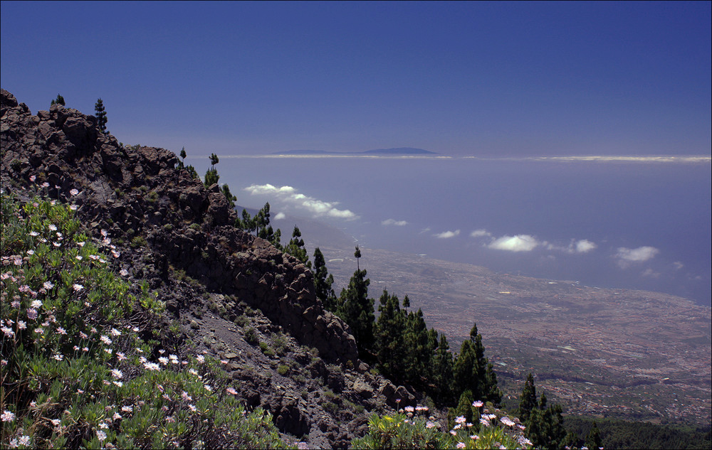 blick auf gomera, teneriffa, spanien