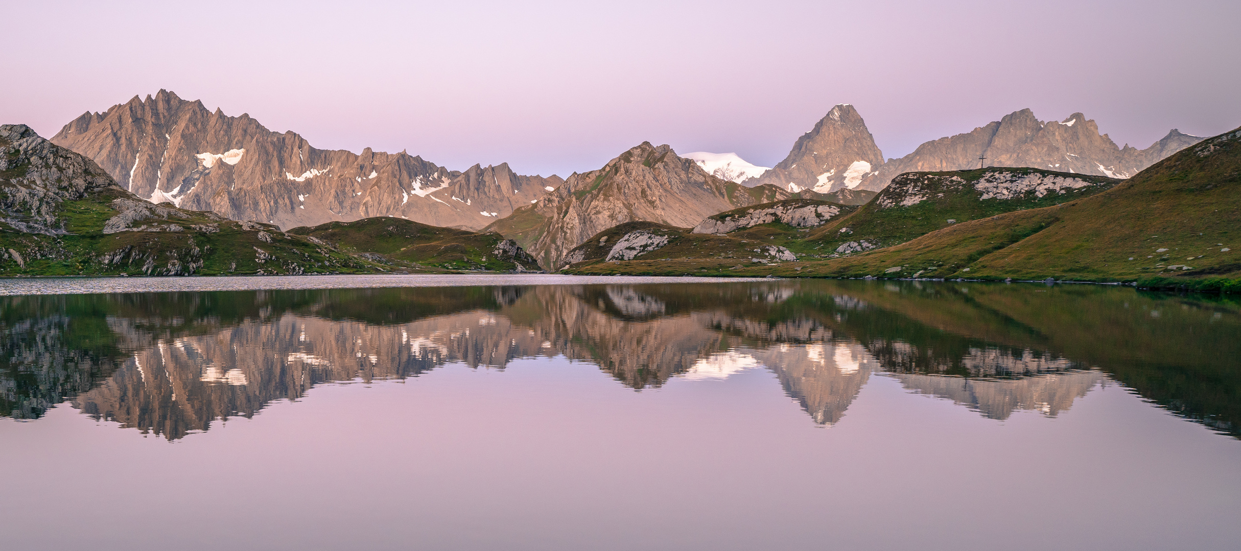 Blick auf Grandes Jorasses