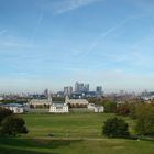 Blick auf Greenwich und London