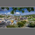 Blick auf Greiz vom Oberen Schloss