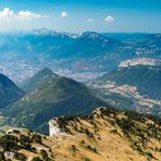 Blick auf Grenoble und das Vercors