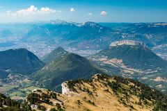 Blick auf Grenoble und das Vercors