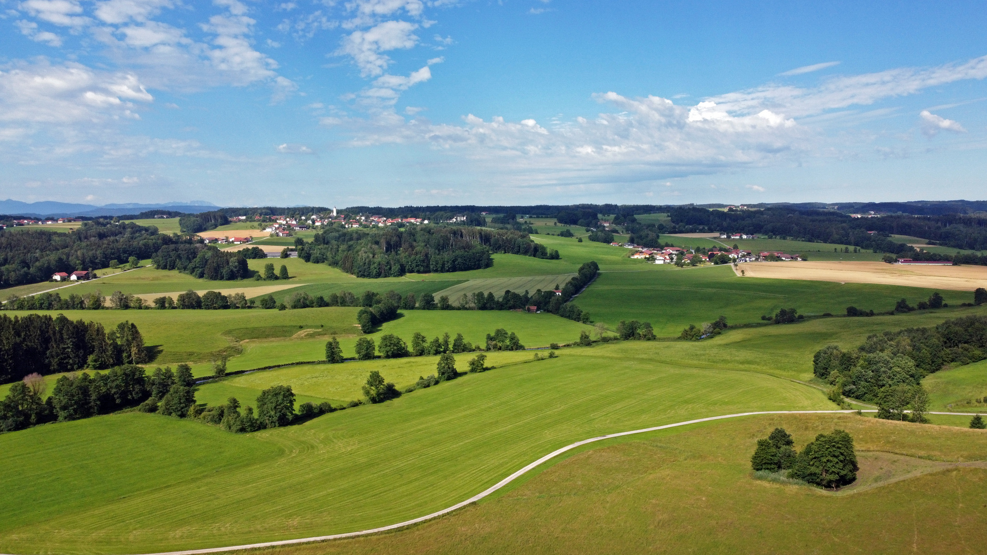 Blick auf Großhöhenrain