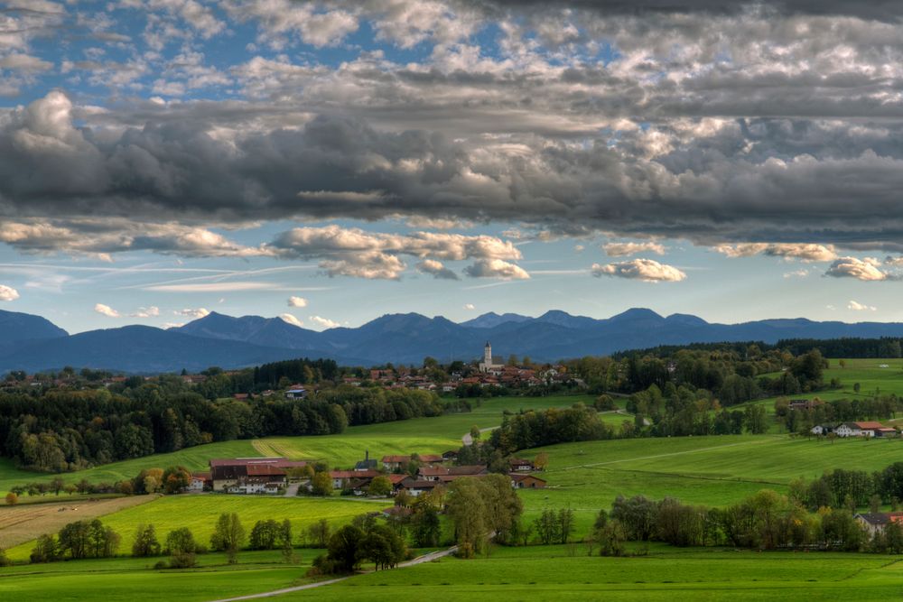 Blick auf Großhöhenrain