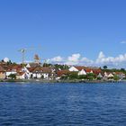 Blick auf Hagnau vom Schiffsanleger