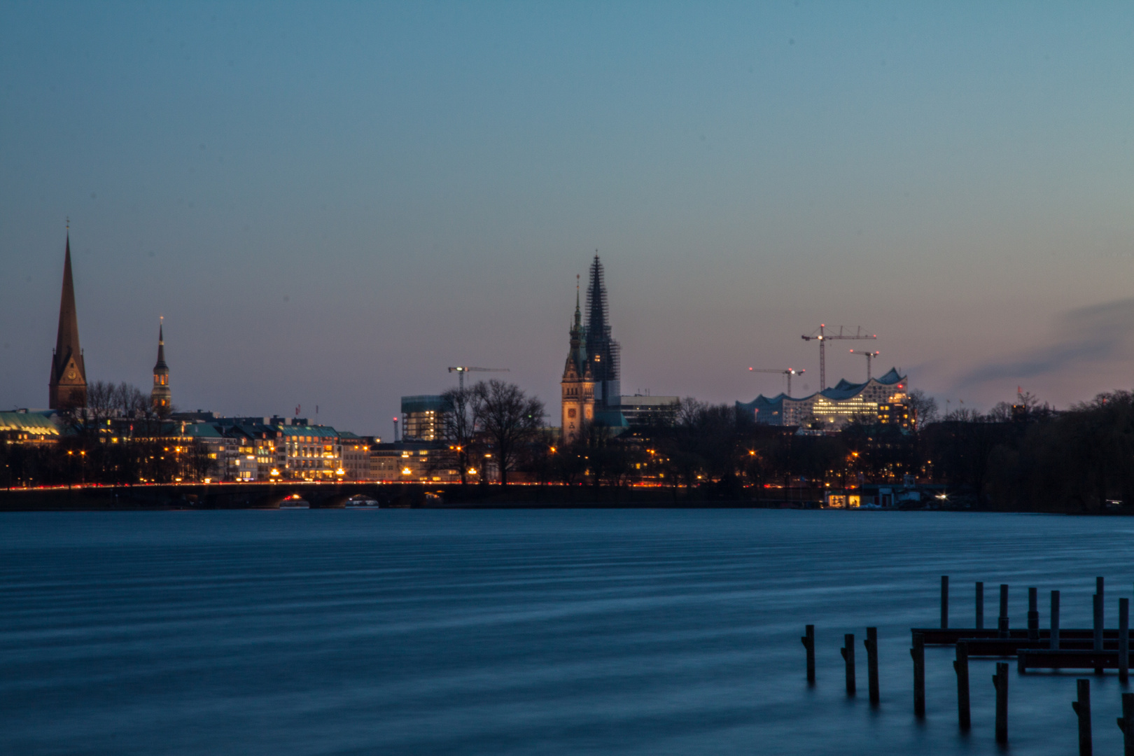 Blick auf Hamburg