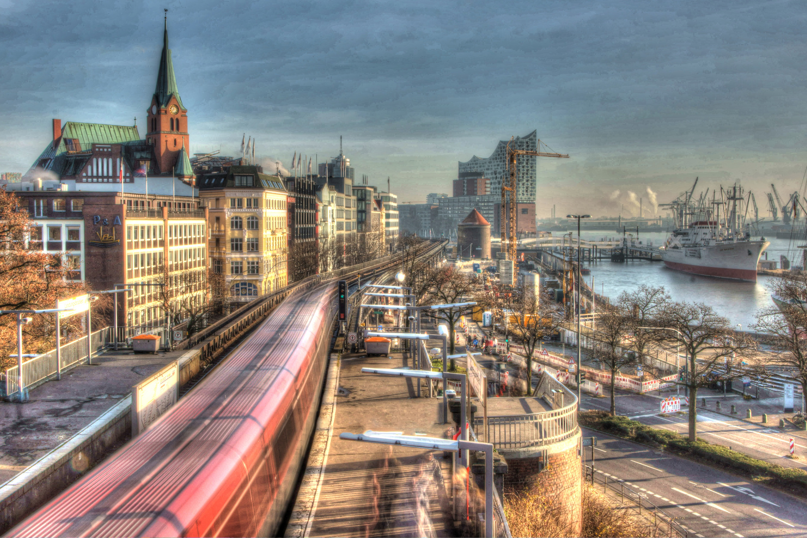 Blick auf Hamburg