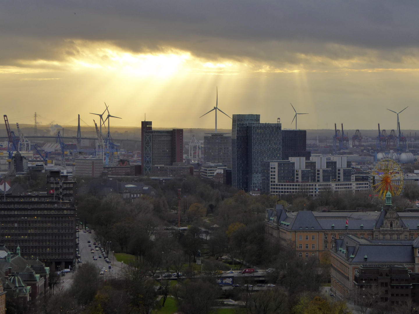 Blick auf Hamburg