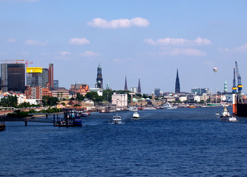 Blick auf Hamburg