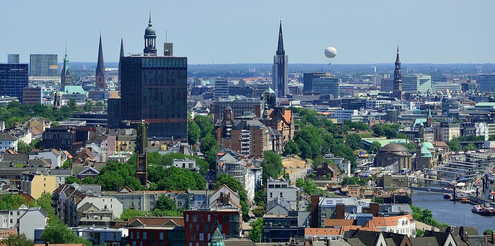 Blick auf Hamburg