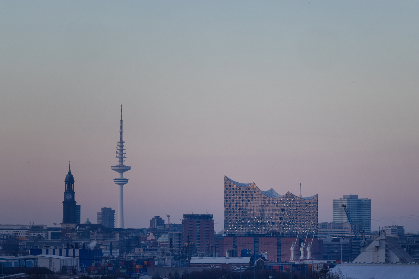 Blick auf Hamburg