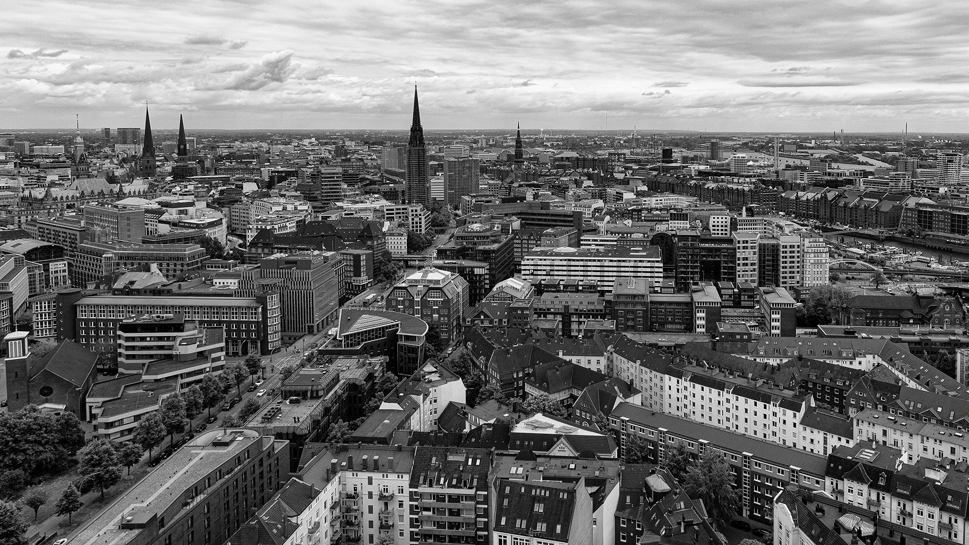 Blick auf Hamburg