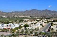 Blick auf Hatta nahe der Grenze zum Oman