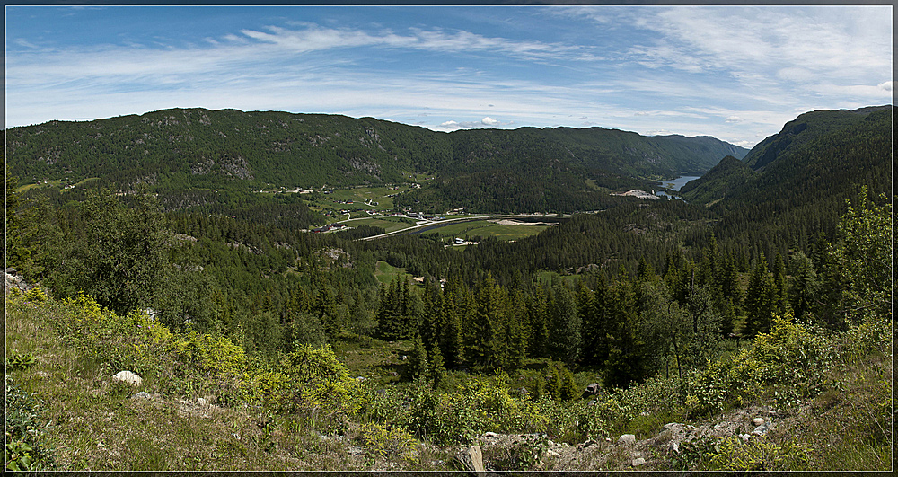 Blick auf Haukeli (Norwegen)