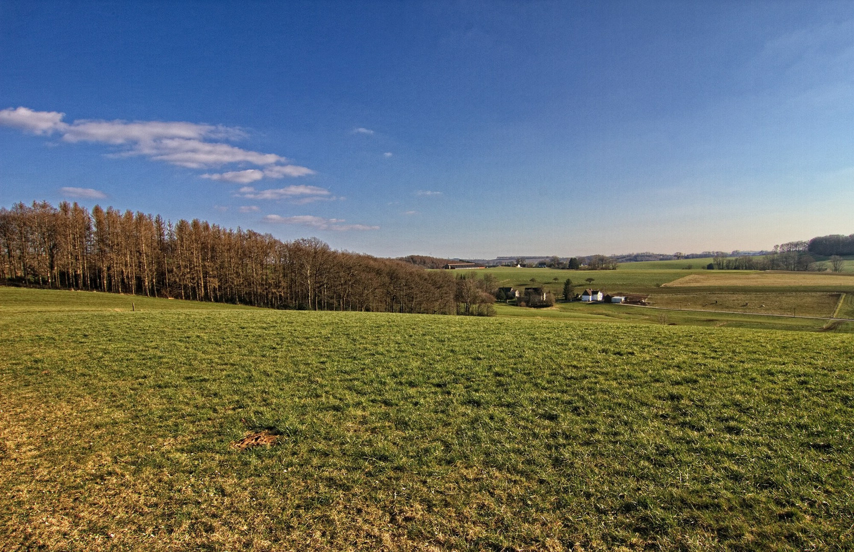 Blick auf Haustätte