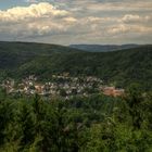 Blick auf Heimbach und das Rurtal (HDR)