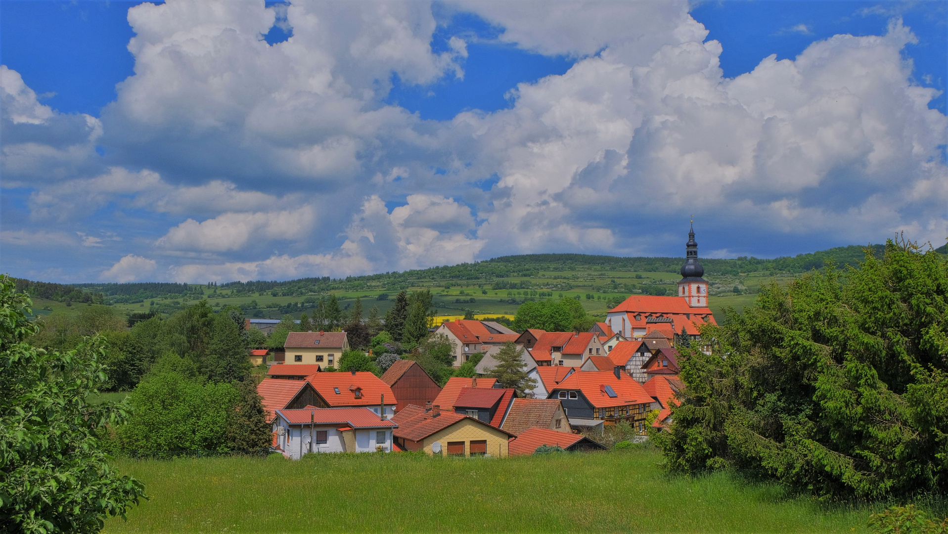 Blick auf Helmershausen (vista a Helmershausen)