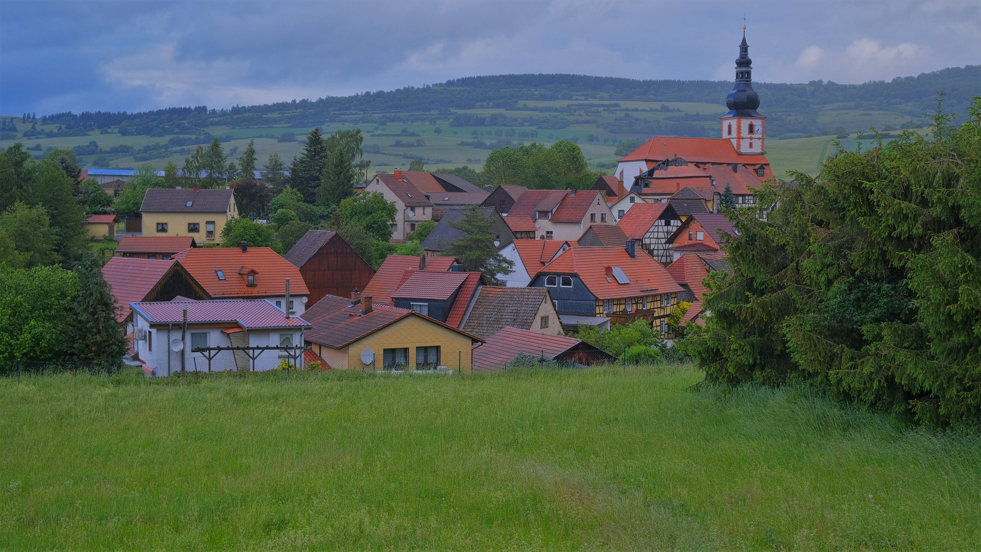 Blick auf Helmershausen (vista a Helmershausen)