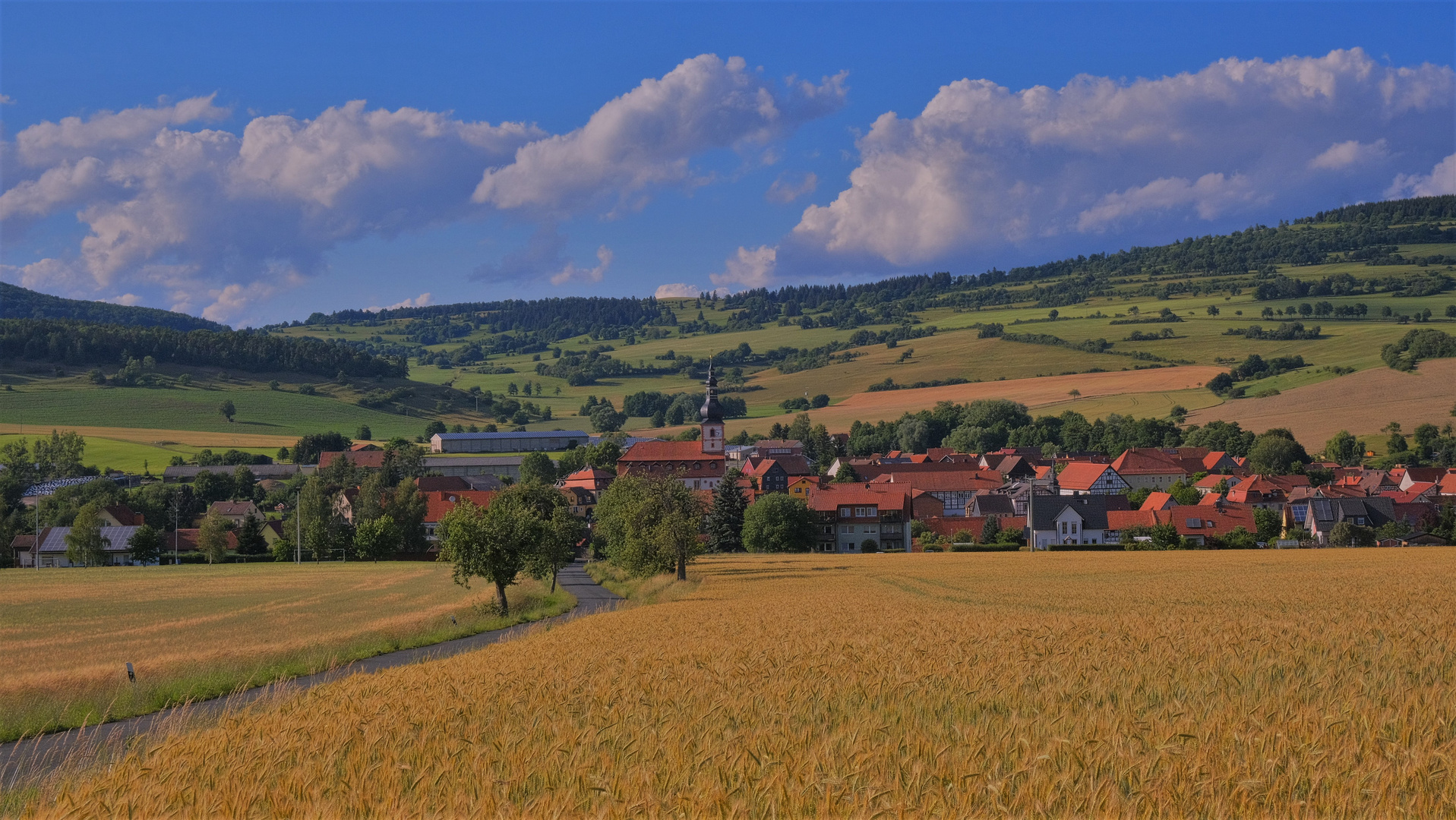 Blick auf Helmershausen (vista a Helmershausen)