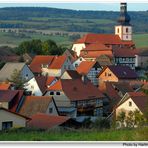 Blick auf Helmershausen von meinem Haus aus (Vistas a Helmershausen de mi casa)