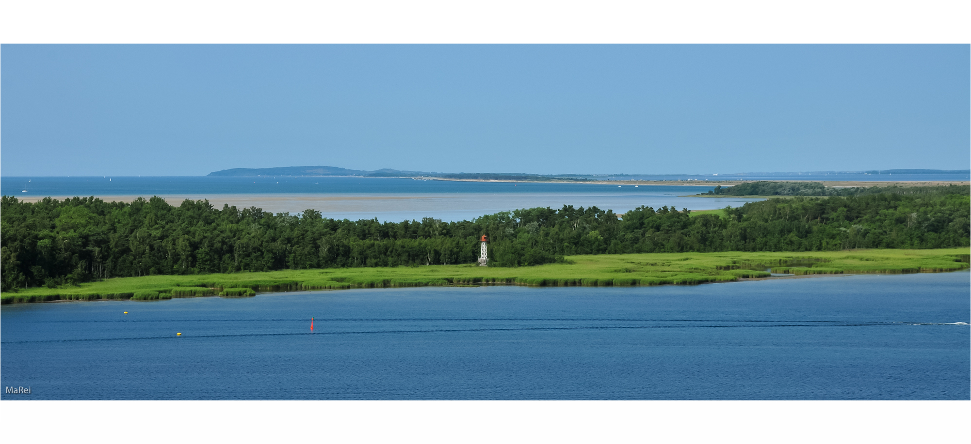 Blick auf Hiddensee...