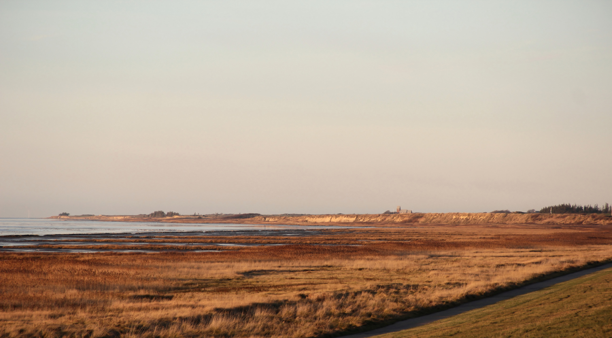 Blick auf Højer Kirke