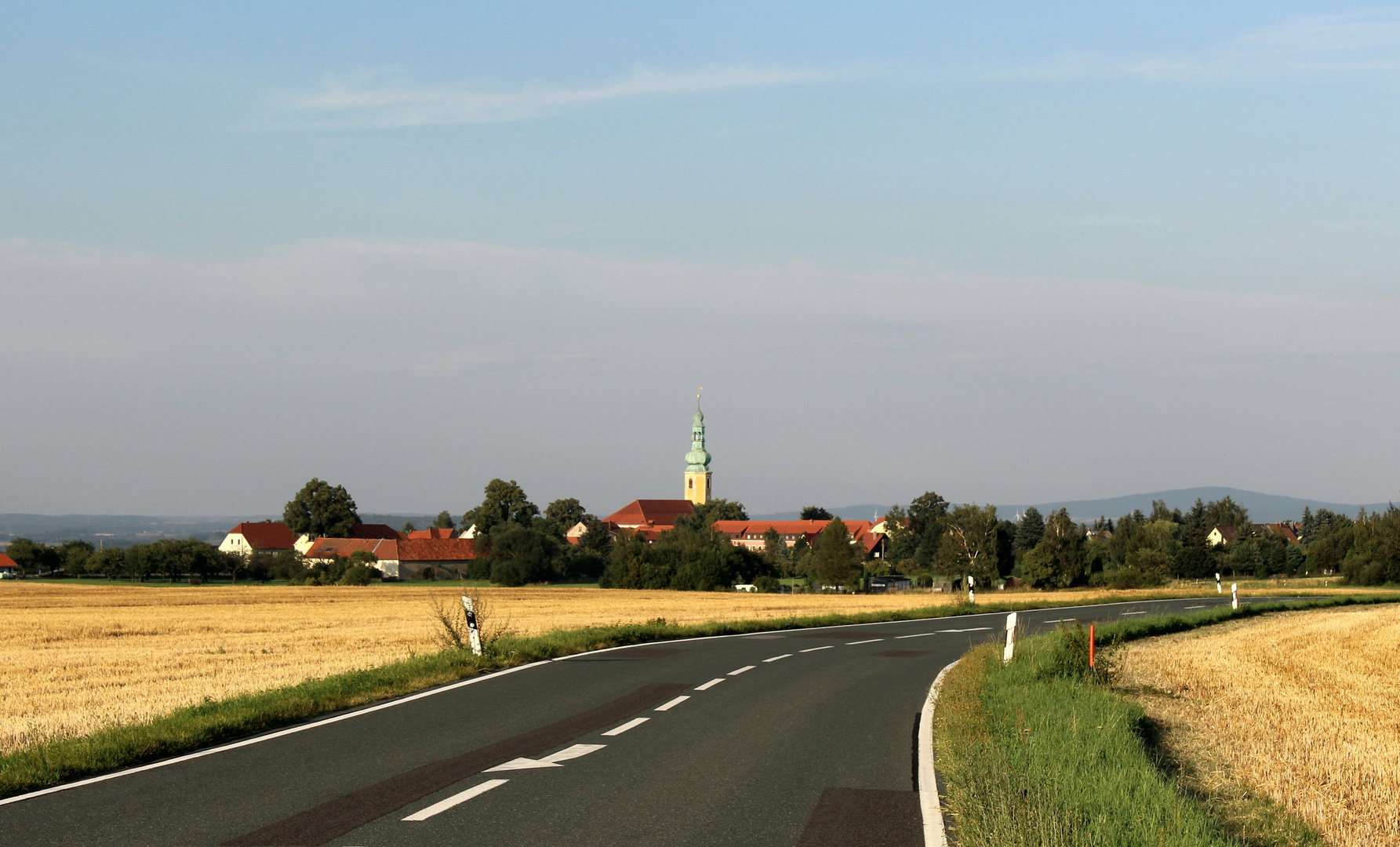 Blick auf Hochkirch aus westlicher Richtung