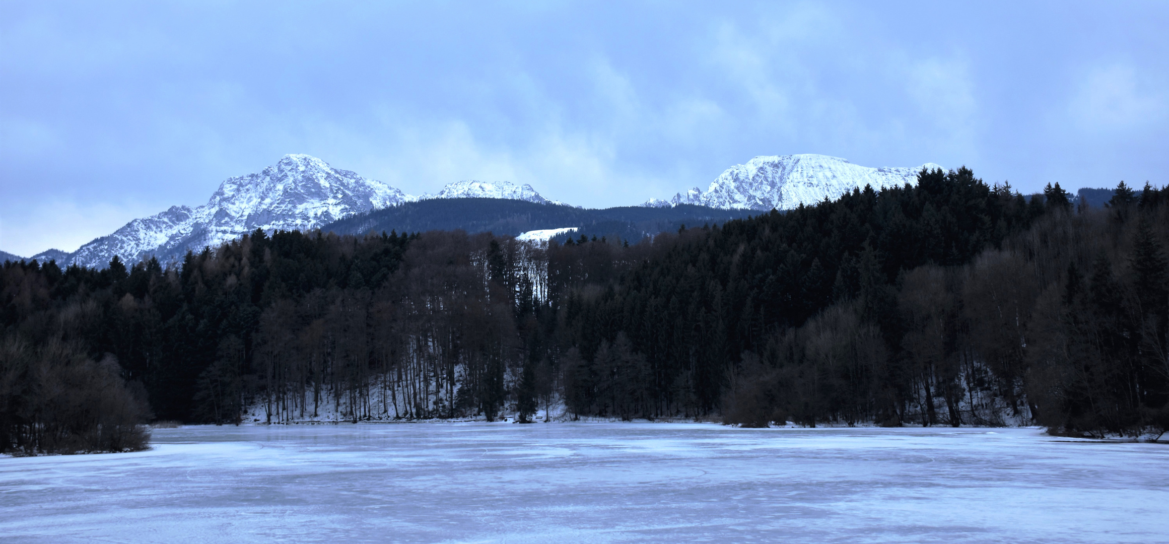 Blick auf Hochstaufen und Zwiesel