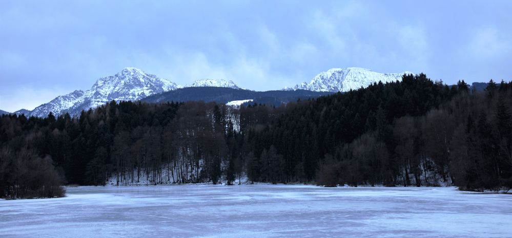 Blick auf Hochstaufen und Zwiesel