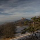 Blick auf Hohenzollern bei Streiflicht