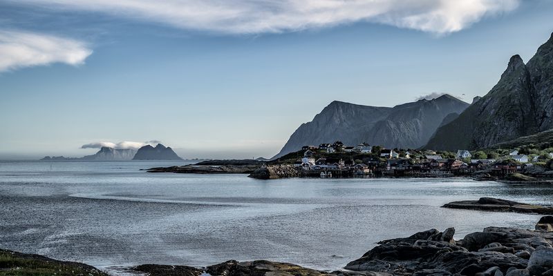 Blick auf Å i Lofoten