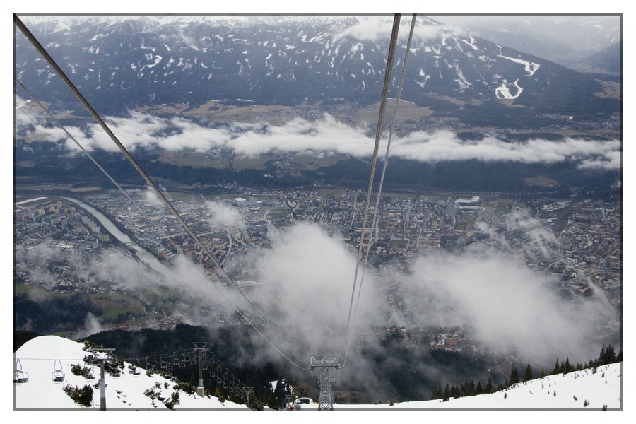 Blick auf Innsbruck - Seegrube