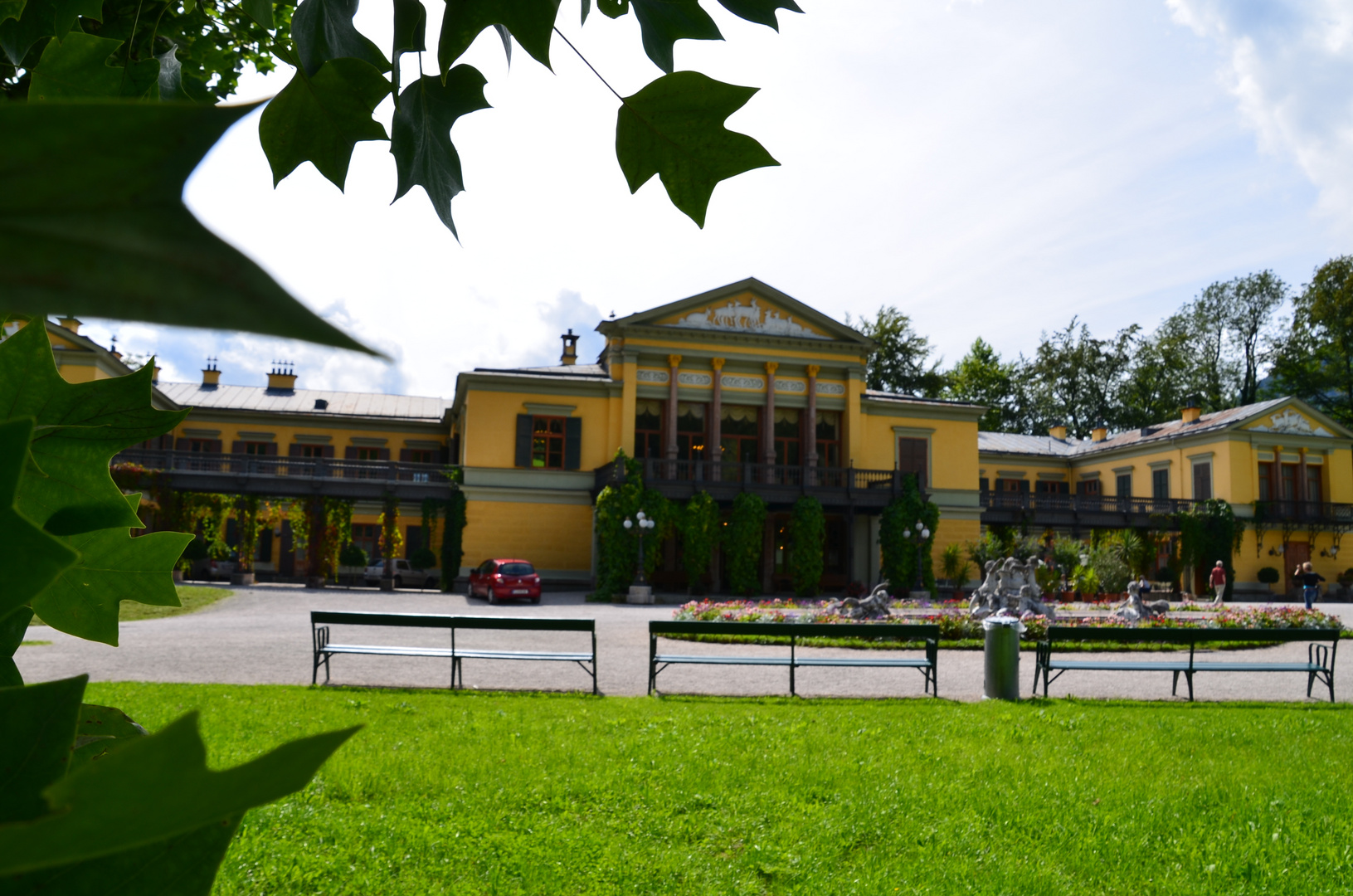 Blick auf Kaisers Schloß in Bad Ischl