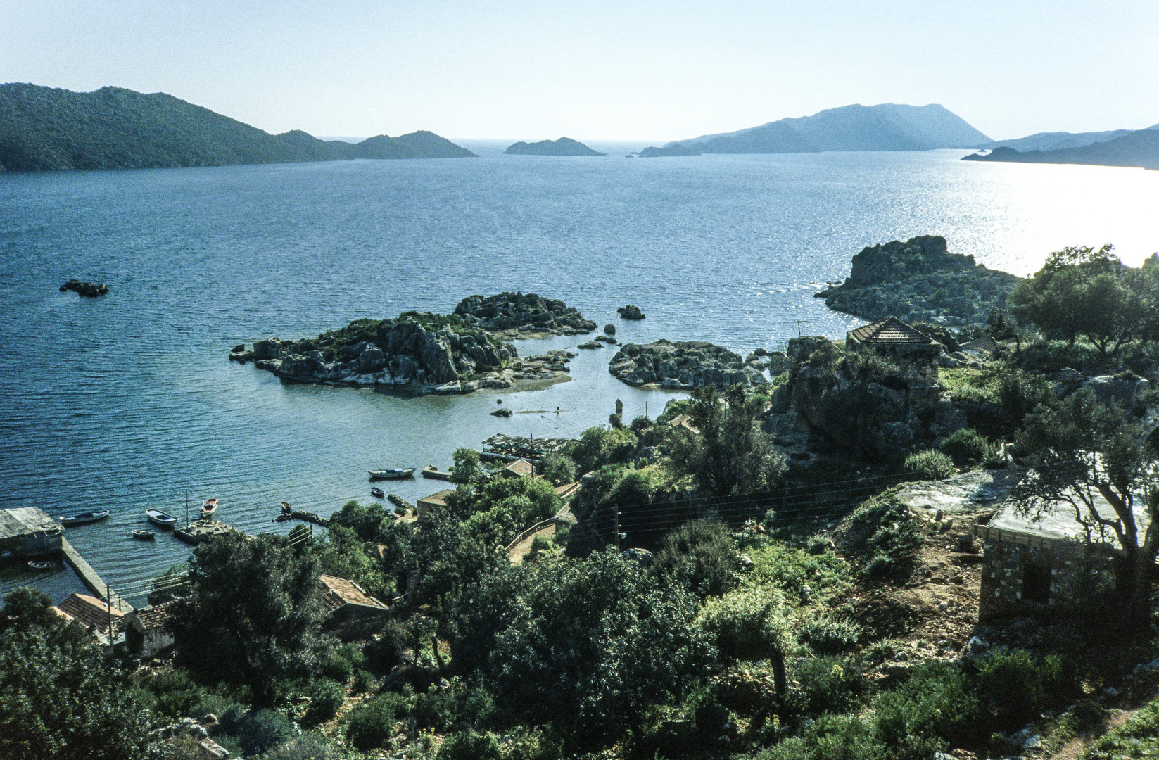 Blick auf Kale und seine Bucht