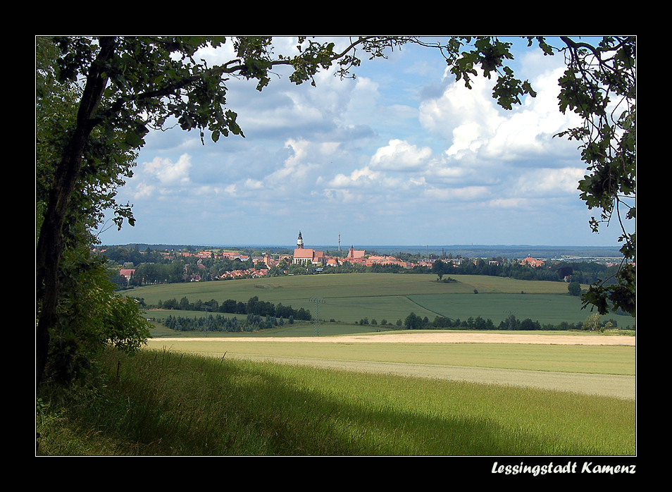 Blick auf Kamenz, Sachsen