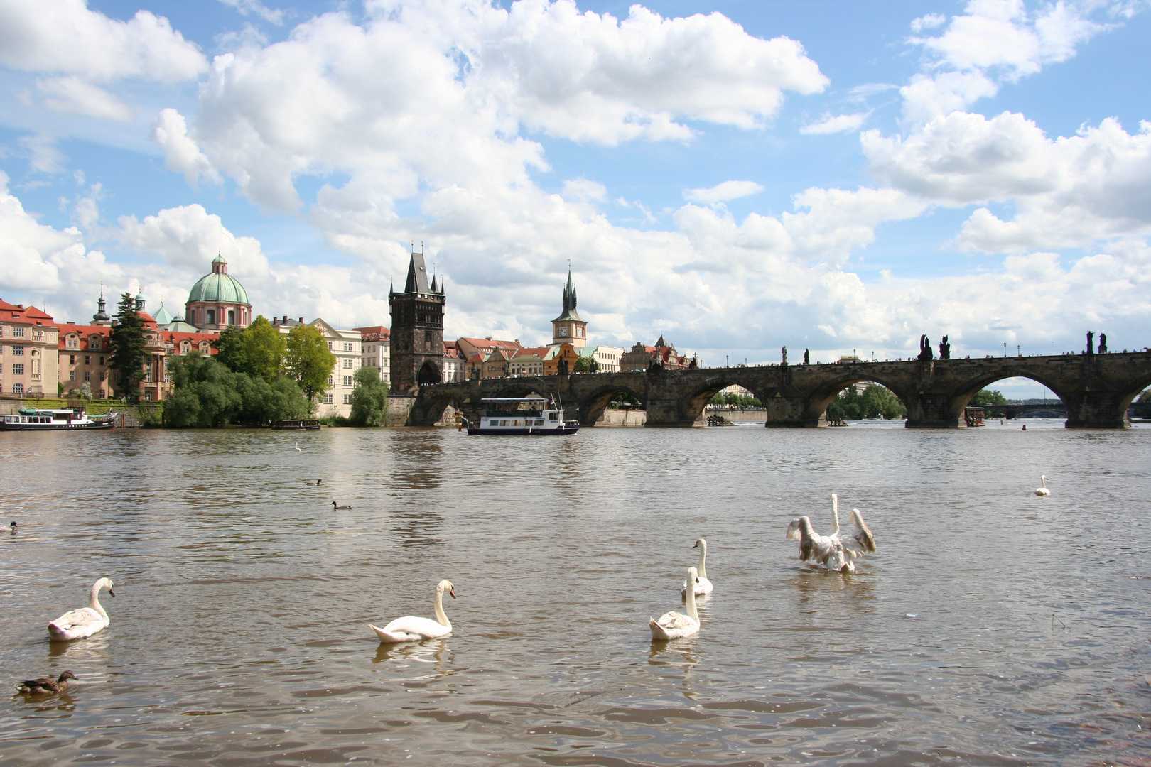 Blick auf Karlsbrücke