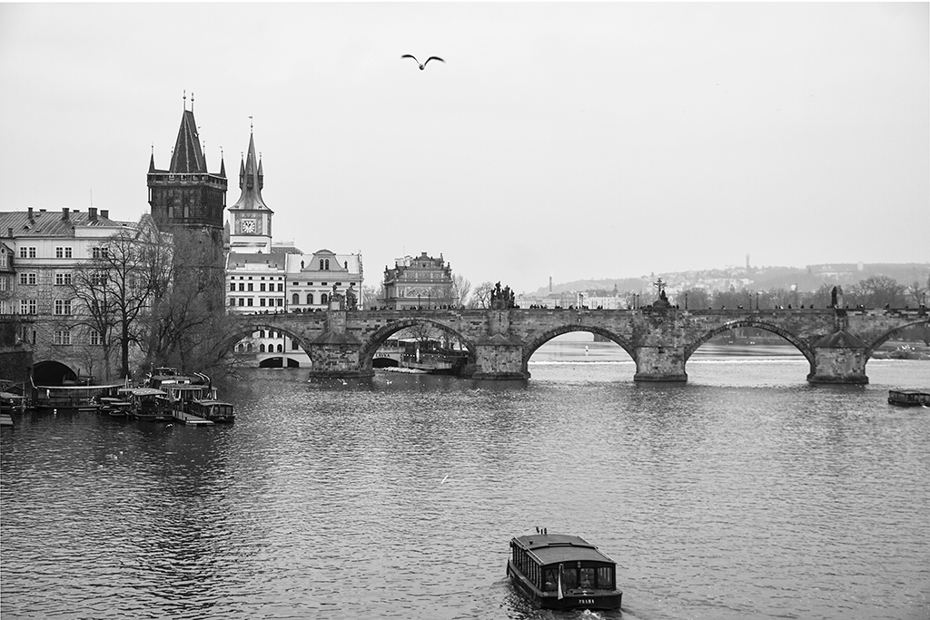 Blick auf Karlsbrücke