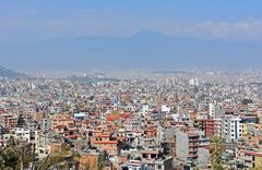 Blick auf Kathmandu von Kirtipur