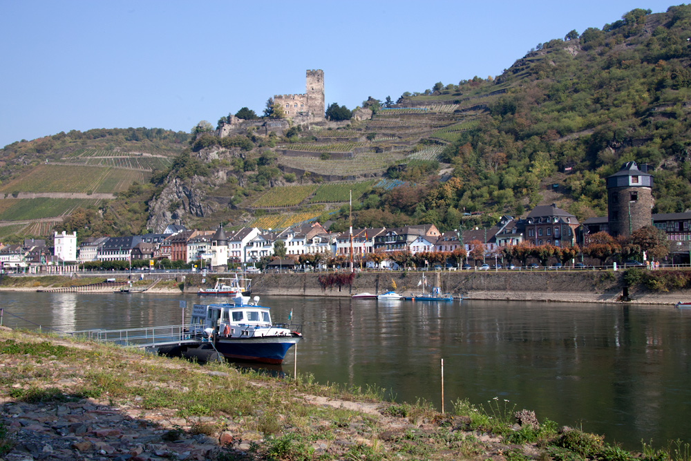 Blick auf Kaub und Burg Gutenfels