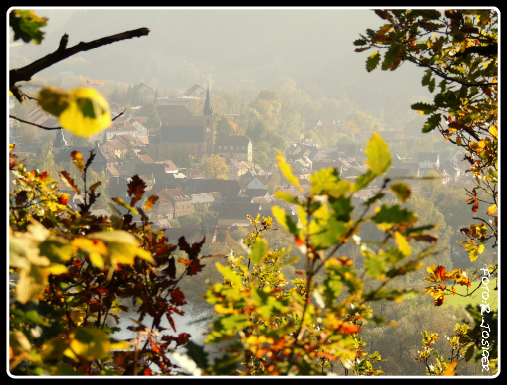 "Blick auf Kaulsdorf und Eichicht"