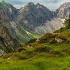 Blick auf Kemptner Kopf im Kleinwalsertal