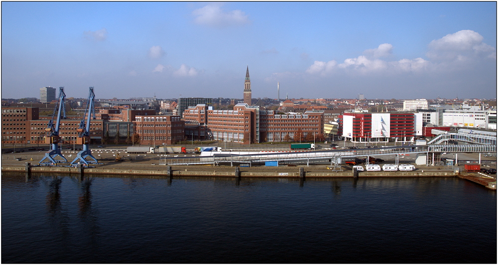 ... Blick auf Kiel ...