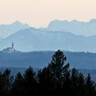 Blick auf Kloster Andechs...